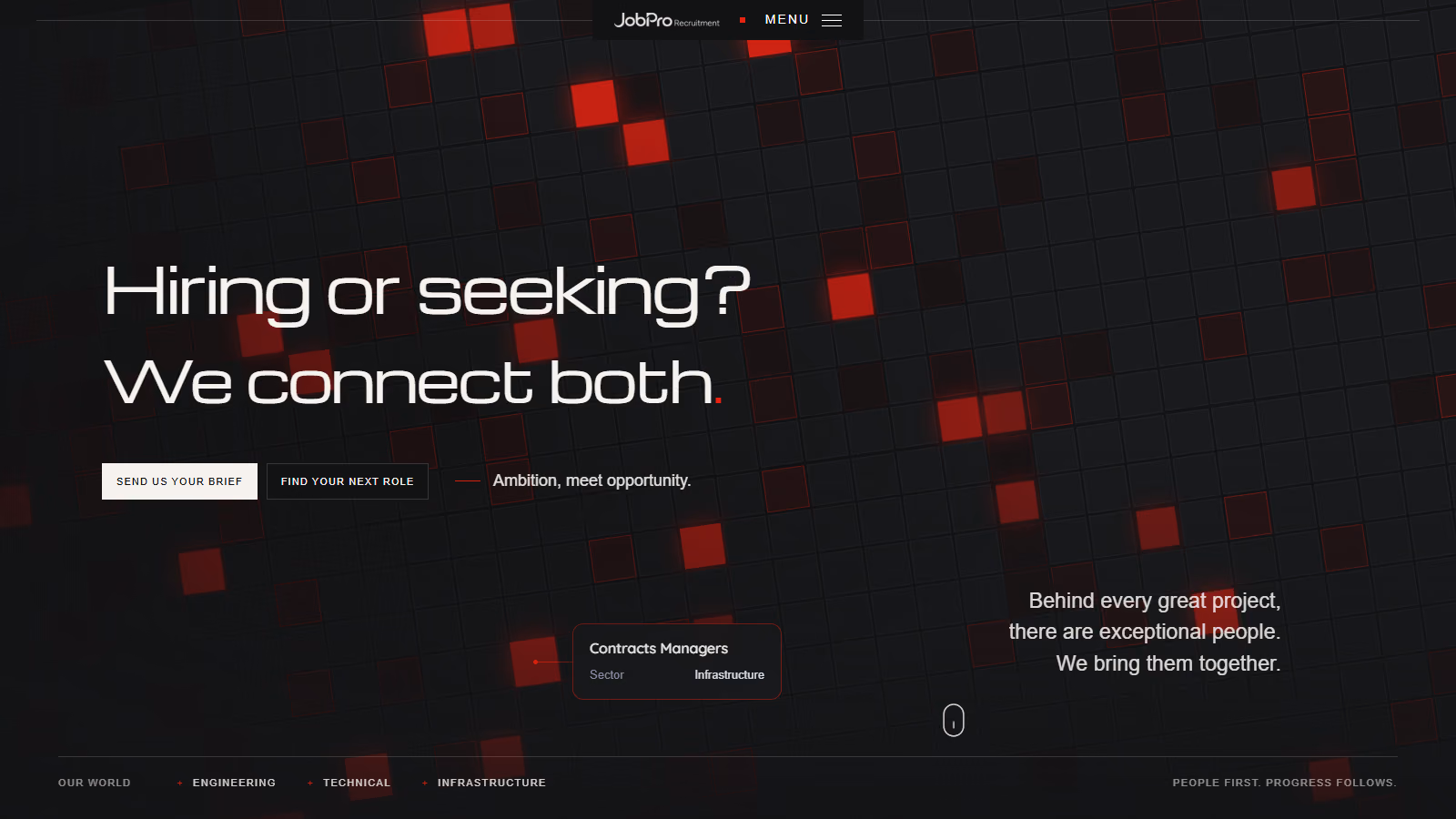 Job Pro, recruitment agency site
